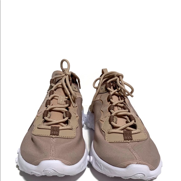 Women’s Nike React Element 55 Beige Running Shoe - Picture 2 of 4